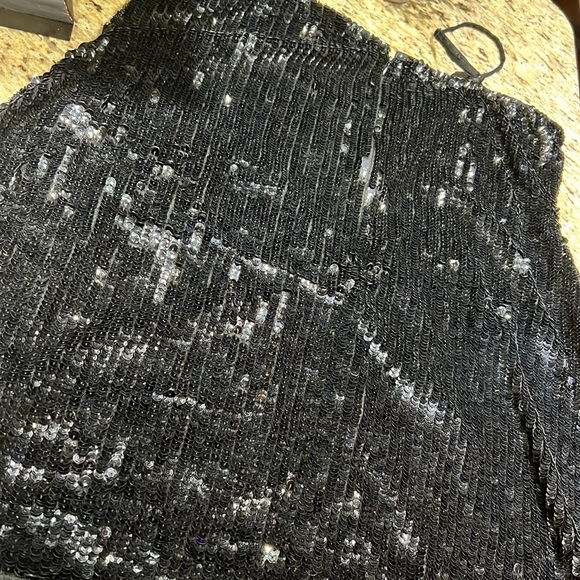 Nasty Gal Abstract Music Embellished Sequin Mini Dress 16 - Picture 6 of 7